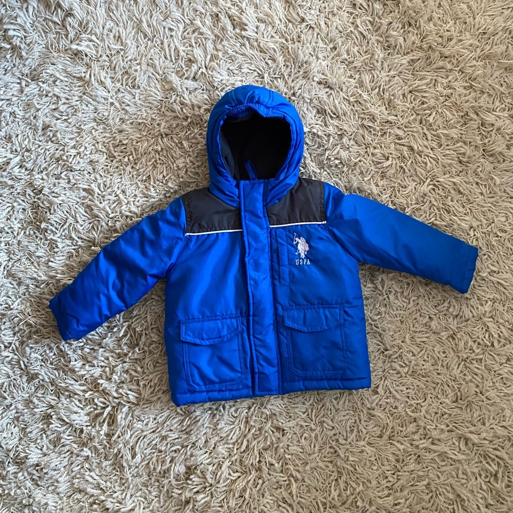 US POLO ASSN. Winter Jacket Baby Size 18 Months Blue